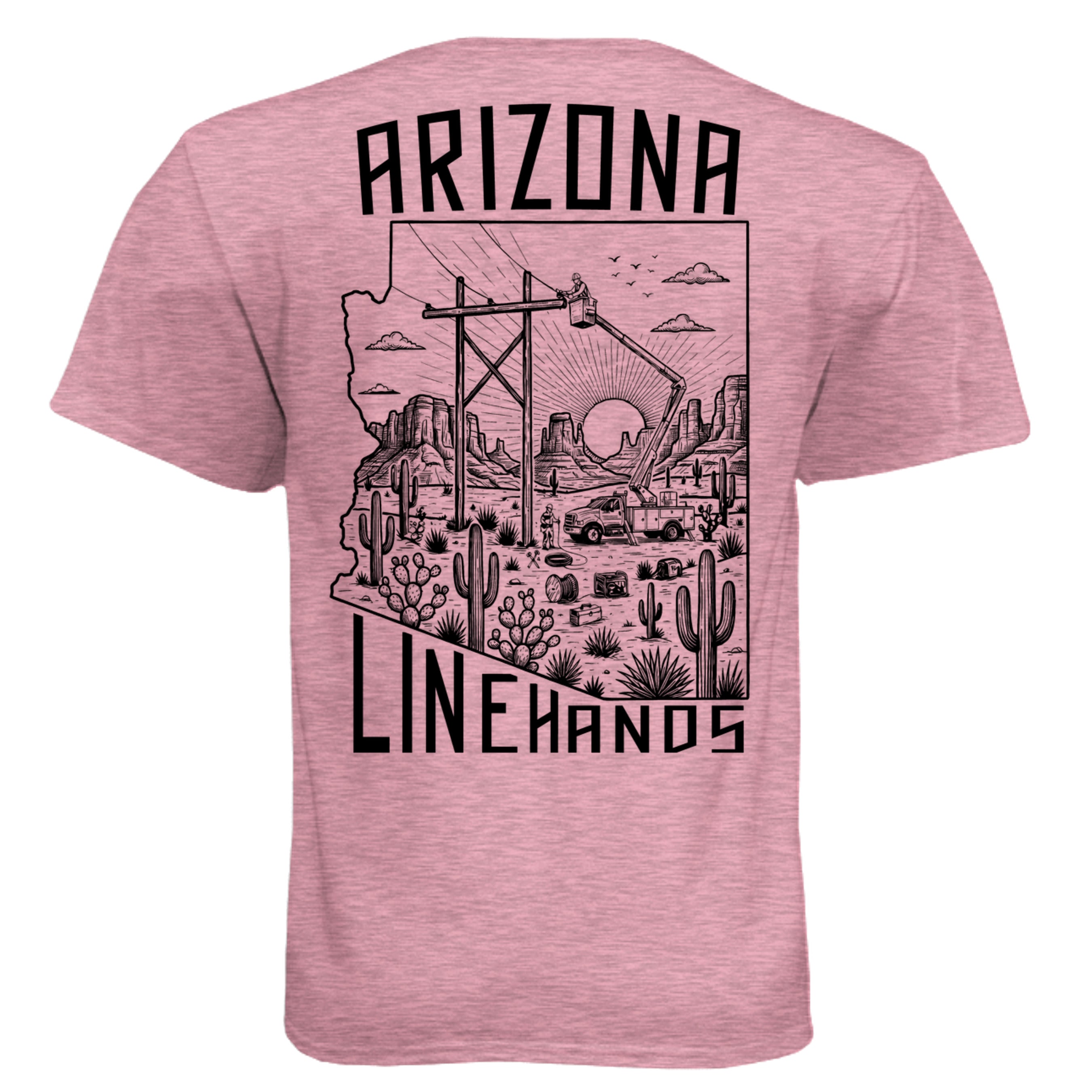 Heather Light Pink - N6210 - BACK