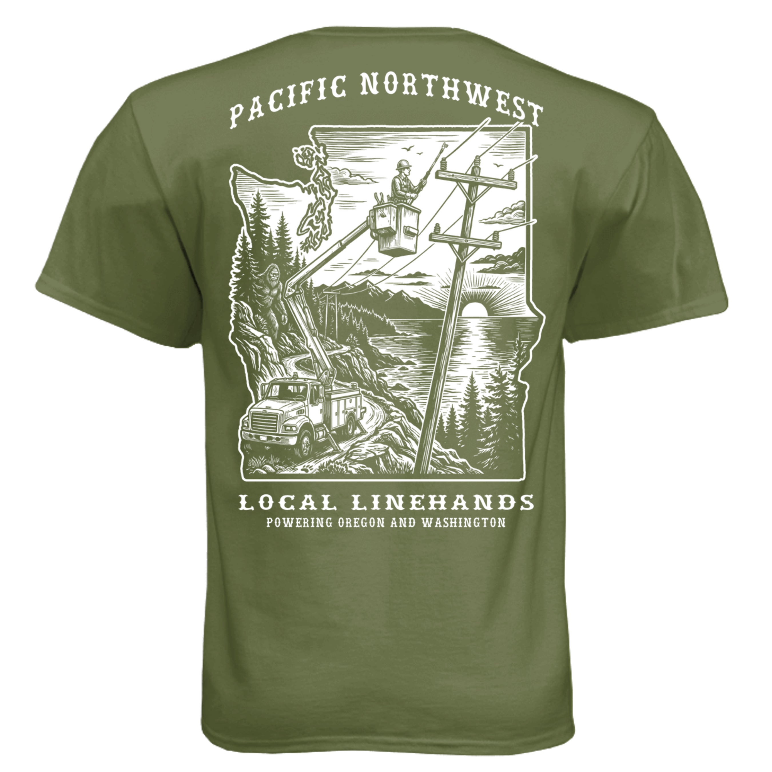 Military Green - N6210 - BACK