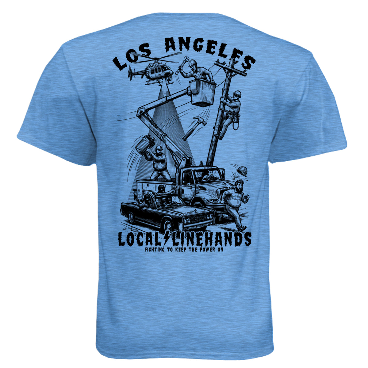 Heather Columbia Blue - N6210 - BACK